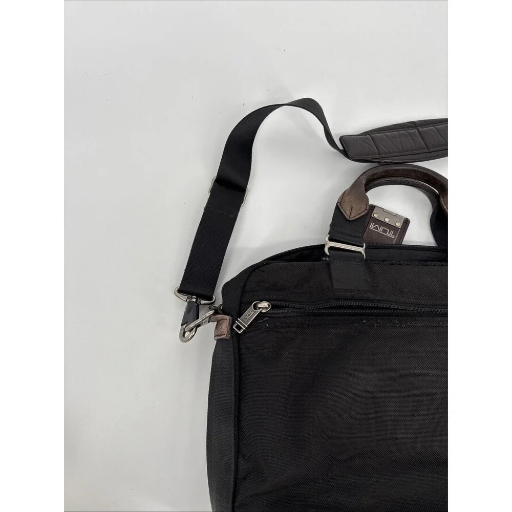 Tumi Alpha Bravo Pinckney Flap Briefcase Laptop Carry Bag Black 22634 Reg $395